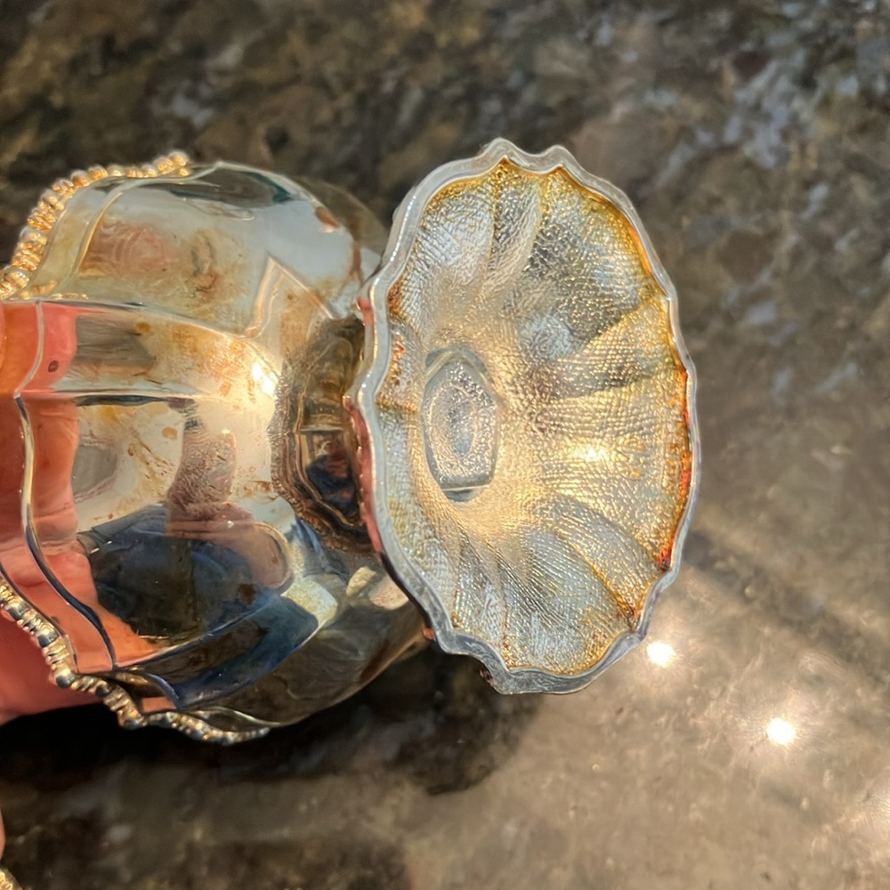 Silverplated saltcellar - Picture 6 of 6